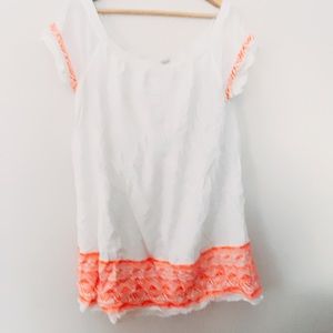 Lucky brand white off the shoulder dress
